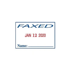 2000 Plus 2360 Dater, ENTERED, PAID, FAXED, RECEIVED, Blue and Red Ink (011035) Discount