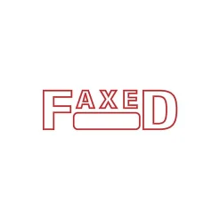 2000 Plus Green Line Pre-Inked Stamp, FAXED, Red Ink (098369) Discount