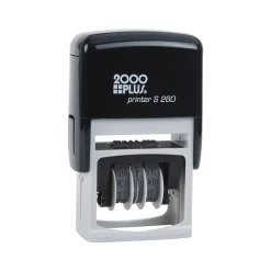 2000 Plus 4-in-1 Date Stamp, Scanned, Completed, Entered, Emailed, Blue and Red Ink (011098) New