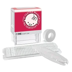 2000 Plus ® MINE stamp "Textile & Possession" Customizable Stamp Kit, Black Ink (039605) Online