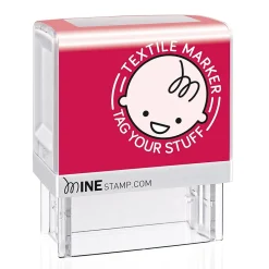 2000 Plus ® MINE stamp "Textile & Possession" Customizable Stamp Kit, Black Ink (039605) Online