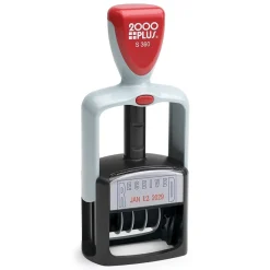 2000 Plus S-360 Self-Inking RECEIVED Rectangle Stamp, Blue/Red Ink (011034)