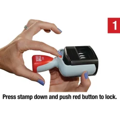 2000 Plus S-360 Self-Inking RECEIVED Rectangle Stamp, Blue/Red Ink (011034)