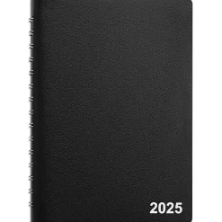 Staples 2025 5" x 8" Daily Appointment Book, Black (ST58452-25) Clearance