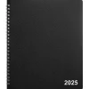 Staples 2025 7" x 9" Monthly Planner, Black (ST52183-25) Sale
