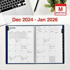 Staples 2025 8" x 11" Monthly Planner, (ST58476-25) Navy Outlet