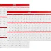 Staples 2025 36" x 24" Wall Calendar, Red (ST53903-25) Hot