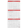 Staples 2025 12" x 27" Wall Calendar, Red/White (ST53920-25) Best
