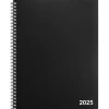 Staples 2025 8" x 11" Weekly & Monthly Appointment Book, Plastic Cover, Black (ST21488-25) New