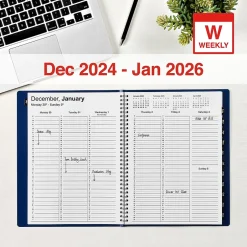 Staples 2025 8" x 11" Weekly & Monthly Appointment Book, (TR58470-25) Navy Online