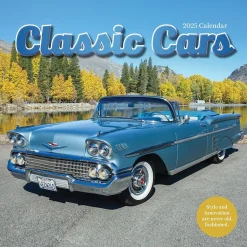 TF Publishing 2025 12" x 12" Classic Cars Wall Calendar (25-1004) Best