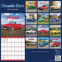 TF Publishing 2025 12" x 12" Classic Cars Wall Calendar (25-1004) Best