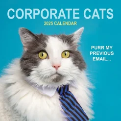 TF Publishing 2025 12" x 12" Corporate Cats Wall Calendar (25-1005) Discount