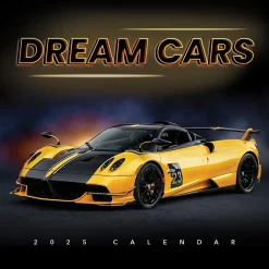 TF Publishing 2025 12" x 12" Dream Cars Wall Calendar (25-1008) Outlet