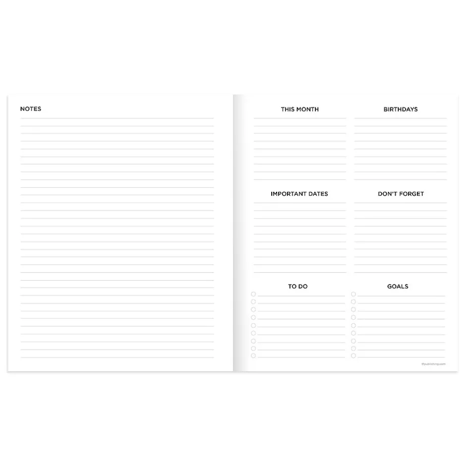 TF Publishing 2025 6.5" x 8" Monthly Planner, Paperboard Cover, Color Stacks (25-4204) Hot