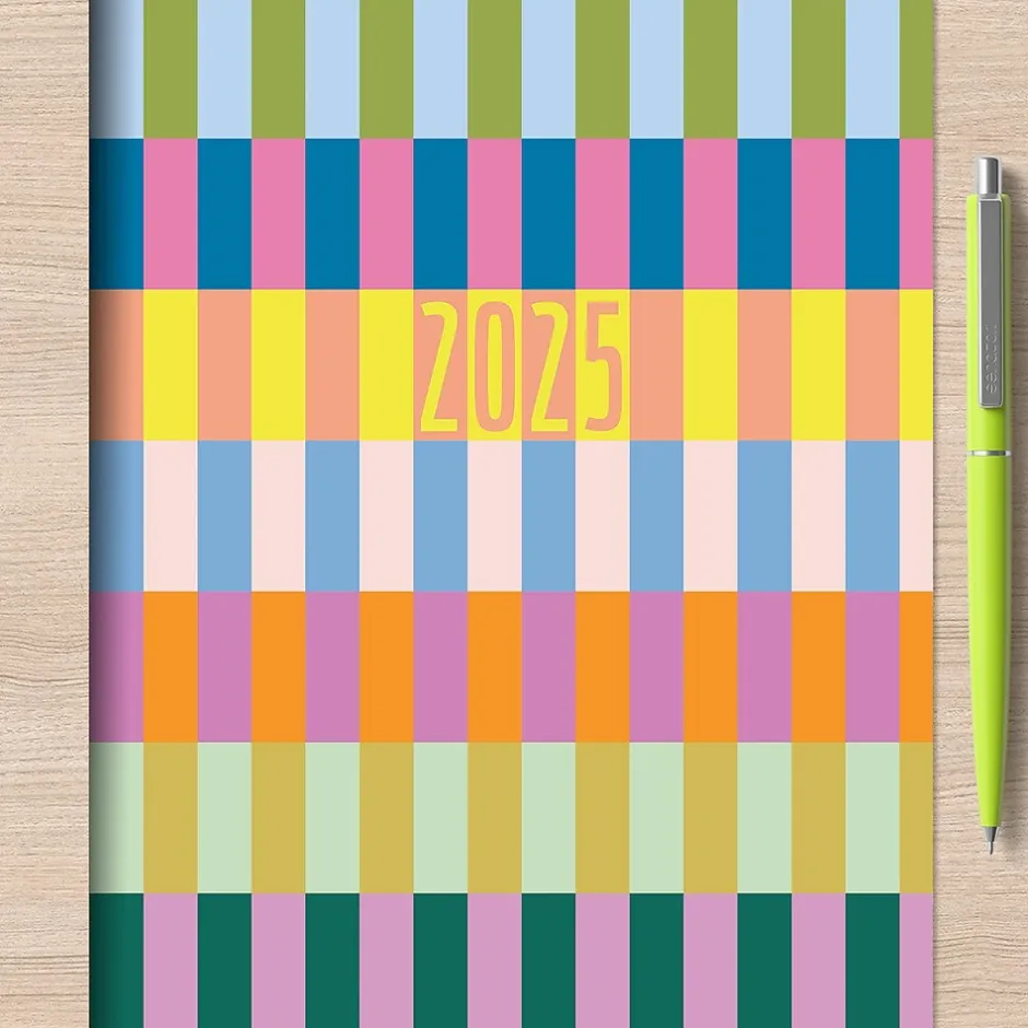 TF Publishing 2025 6.5" x 8" Monthly Planner, Paperboard Cover, Color Stacks (25-4204) Hot