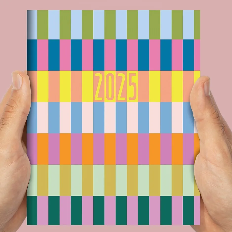 TF Publishing 2025 6.5" x 8" Monthly Planner, Paperboard Cover, Color Stacks (25-4204) Hot