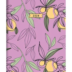 TF Publishing 2025 9" x 11" Monthly Planner, Paperboard Cover, Lemon and Lavender (25-4710)