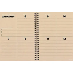 TF Publishing 2025 6.5" x 8" Weekly & Monthly Planner, Paperboard Cover, Black/Beige (25-9202) Hot