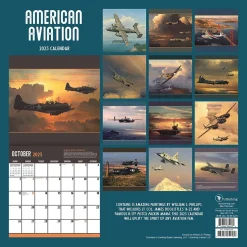 TF Publishing 2025 American Aviation 12" x 12" Monthly Wall Calendar (25-1116) Best