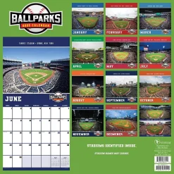 TF Publishing 2025 Ballparks 12" x 12" Monthly Wall Calendar (25-1051) Hot