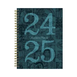 TF Publishing 2024-2025 Bibliophile Series Mineral Fleur-De-Lis 6" x 8" Academic Weekly & Monthly Planner, Paperboard Cover Discount