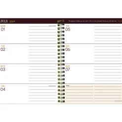 TF Publishing 2024-2025 Bibliophile Series Mineral Fleur-De-Lis 6" x 8" Academic Weekly & Monthly Planner, Paperboard Cover Discount