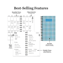 TF Publishing 2024-2025 Blue Plaid 3.5