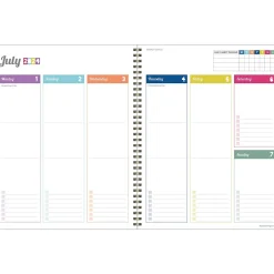TF Publishing 2024-2025 Cali Girl Collection Pretty Parrot 8.5" x 11" Academic Weekly & Monthly Planner, Paperboard Cover Clearance
