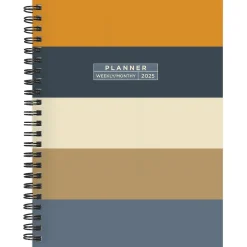 TF Publishing 2025 Element Layers 6.5" x 8" Weekly & Monthly Planner, Paperboard Cover, Multicolor (25-9204) Discount