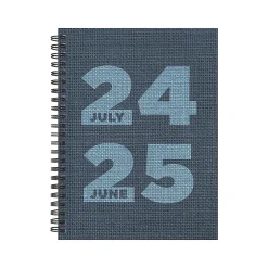 TF Publishing 2024-2025 Elements Series Denim 6" x 8" Academic Weekly & Monthly Planner, Paperboard Cover, Blue (AY25-9202) Clearance