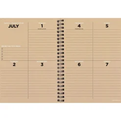 TF Publishing 2024-2025 Elements Series Denim 6" x 8" Academic Weekly & Monthly Planner, Paperboard Cover, Blue (AY25-9202) Clearance