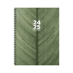 TF Publishing 2024-2025 Elements Series Living Leaf 8.5" x 11" Academic Weekly & Monthly Planner, Paperboard Cover Clearance