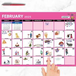 TF Publishing 2025 Every Day's A Holiday 12" x 17" Monthly Desk Pad Calendar (25-8500) Clearance