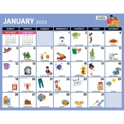 TF Publishing 2025 Every Day's A Holiday 17" x 22" Monthly Desk Pad Calendar (25-8200) New