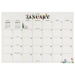 TF Publishing 2025 Floral 12" x 17" Monthly Desk Pad Calendar (25-8502) New