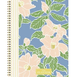 TF Publishing 2025 Gardenia 9" x 11" Weekly & Monthly Planner, Paperboard Cover, Multicolored (25-9708)