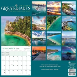 TF Publishing 2025 Great Lakes 12" x 12" Monthly Wall Calendar (25-1037) Discount