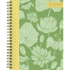 TF Publishing 2025 Lotus 6.5" x 8" Weekly & Monthly Planner, Paperboard Cover, Multicolor (25-9210) Outlet