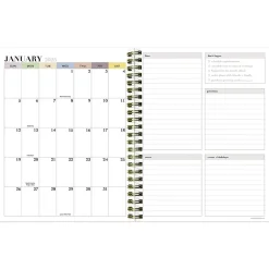 TF Publishing 2025 Lotus 6.5" x 8" Weekly & Monthly Planner, Paperboard Cover, Multicolor (25-9210) Outlet
