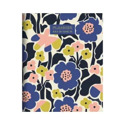 TF Publishing 2024-2025 Mod Flowers 9" x 11" Academic Monthly Planner, Paperboard Cover, Multicolor (AY25-4508) Hot