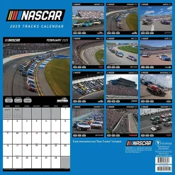 TF Publishing 2025 Nascar Tracks 12" x 12" Monthly Wall Calendar (25-1019) Best