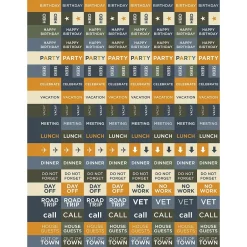 TF Publishing 2025 Navy Grid Space 9