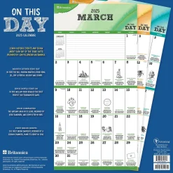 TF Publishing 2025 On This Day 12" x 12" Monthly Wall Calendar (25-1125)