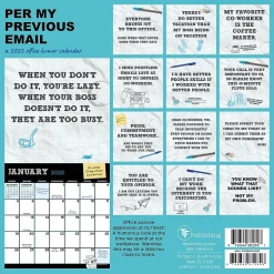 TF Publishing 2025 Per My Previous Email 7" x 7" Monthly Wall Calendar (25-2108) Online
