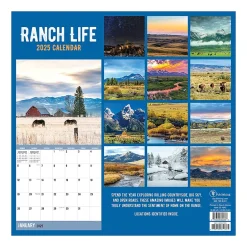 TF Publishing 2025 Ranch Life 12" x 12" Monthly Wall Calendar (25-1042)