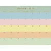 TF Publishing 2025 Super Stripe 17" x 22" Monthly Desk Pad Calendar (25-8210) Hot