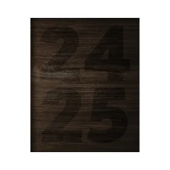 TF Publishing 2024-2025 Walnut Wood 6.5" x 8" Academic Monthly Planner, Paperboard Cover, Brown (AY25-4216) Clearance