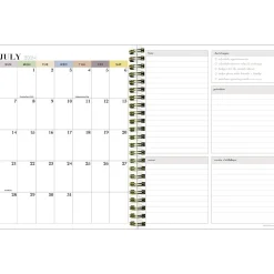 TF Publishing 2024-2025 White Lotus Verde Fronds 6
