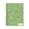 TF Publishing 2024-2025 White Lotus Verde Fronds 6" x 8" Academic Weekly & Monthly Planner, Paperboard Cover (AY25-9210) New